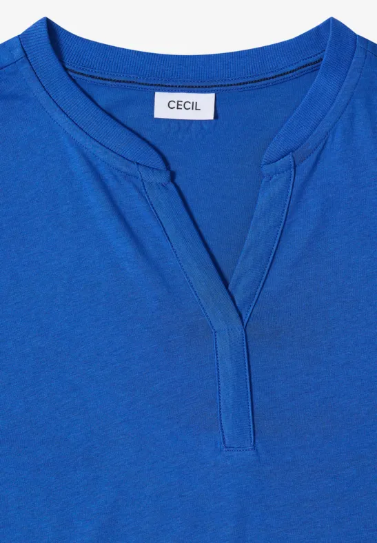 Kurzarmshirt im Tunika-Look