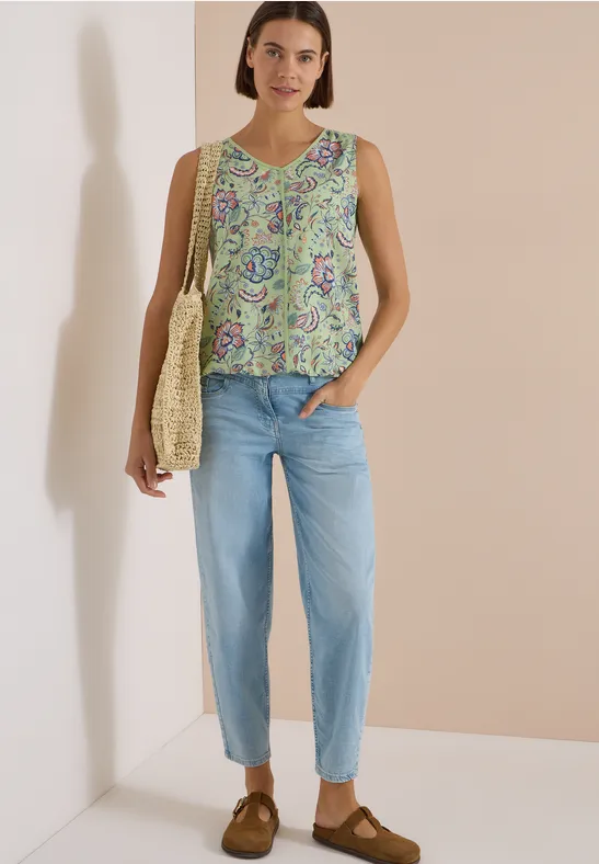 Florales V-Neck Blusentop