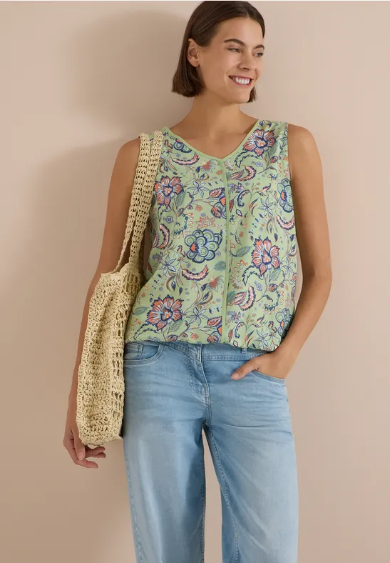 Florales V-Neck Blusentop