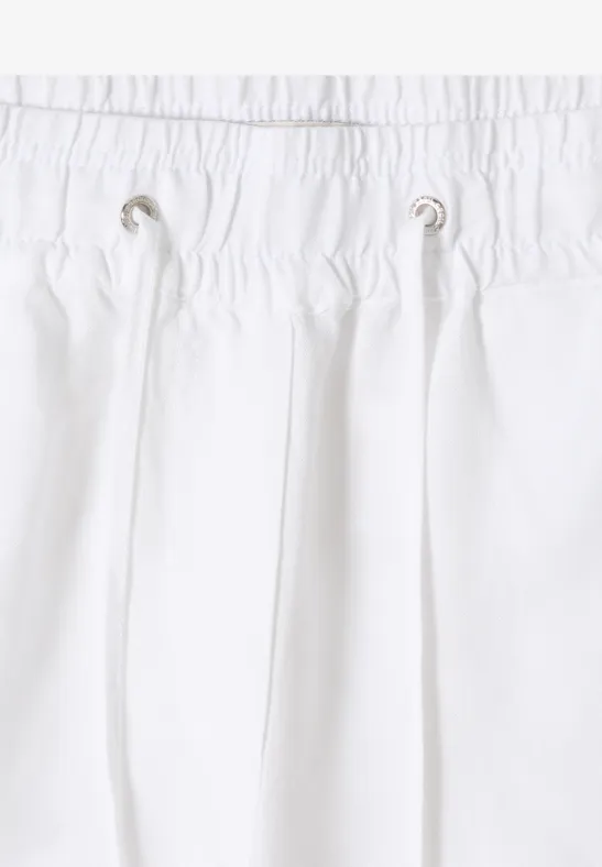Fließende Wide Leg Hose mit High Waist