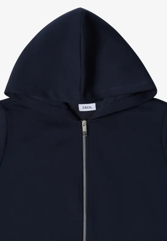 Sportliche kurzärmelige Kapuzenjacke