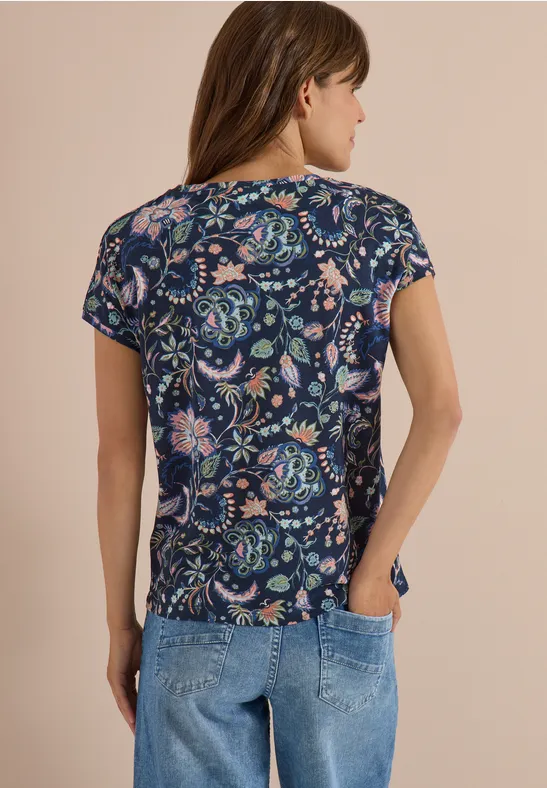 T-Shirt mit floralem Print