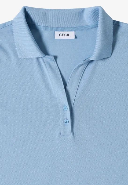 Klassisches Poloshirt mit 3/4-Arm