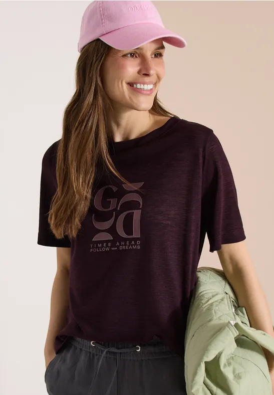 Lockeres T-Shirt mit Grafik-Print