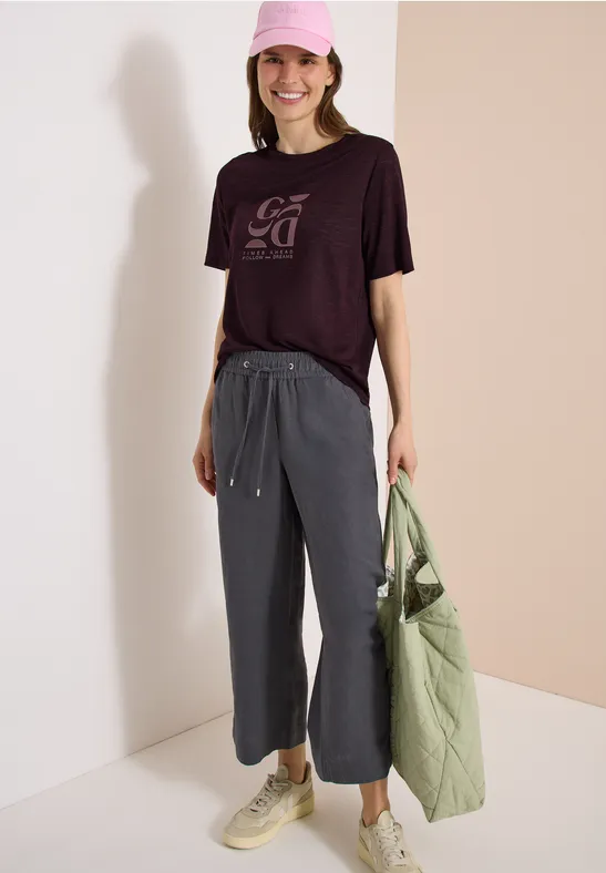 Lockeres T-Shirt mit Grafik-Print