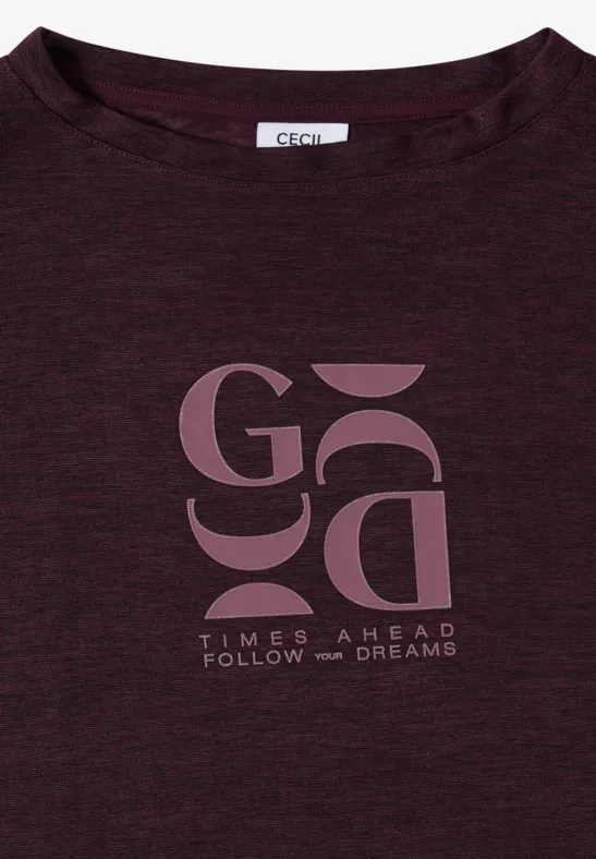 Lockeres T-Shirt mit Grafik-Print