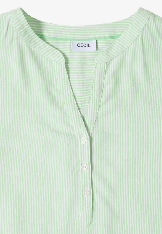 Gestreifte Relaxed-Fit Viskose-Bluse