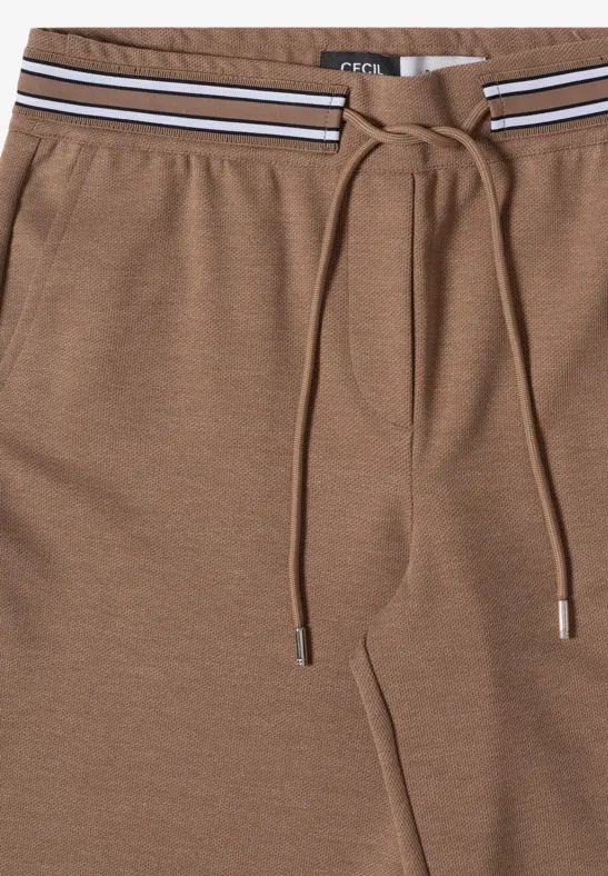 Jacquard-Hose mit hohem Bund und geradem Bein
