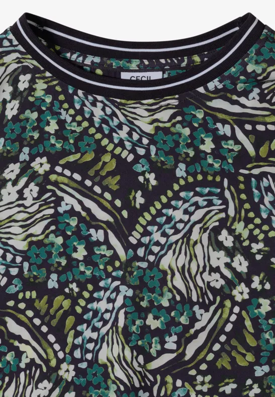 Bedrucktes Blusenshirt mit 3/4-Arm