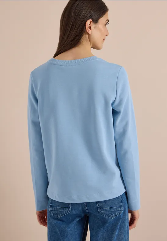 Sweatshirt mit Grafik-Print und Tunnelzug