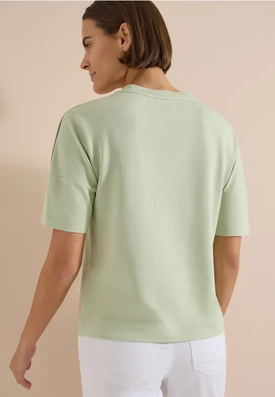 Lockeres Shirt mit überschnittenen Schultern
