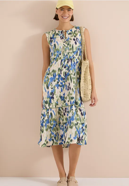 Midikleid mit Grafik-Print