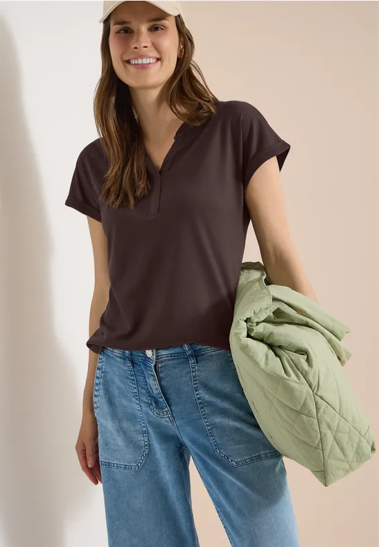 Kurzärmeliges Shirt im Tunika-Stil