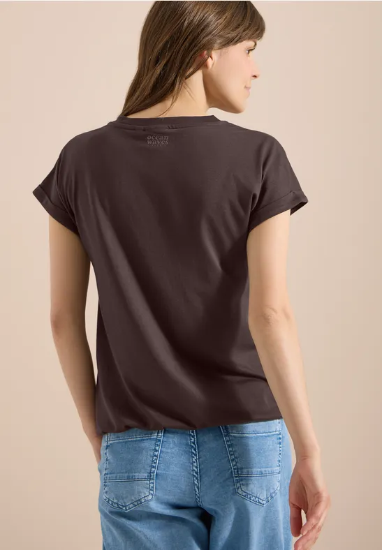 Kurzärmeliges Shirt im Tunika-Stil