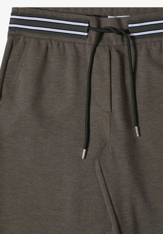 High Waist Straight Leg Jerseyhose