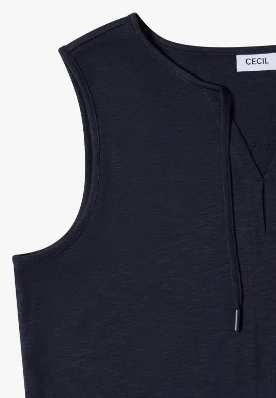 Weiches Jersey-Top mit Bändern
