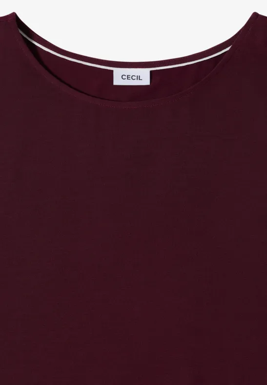 Blusenshirt mit Rundhalsausschnitt und Knotendetail