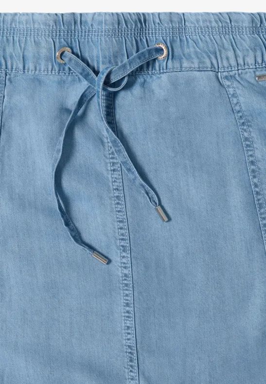 Leichter Midi-Rock in Denim-Optik