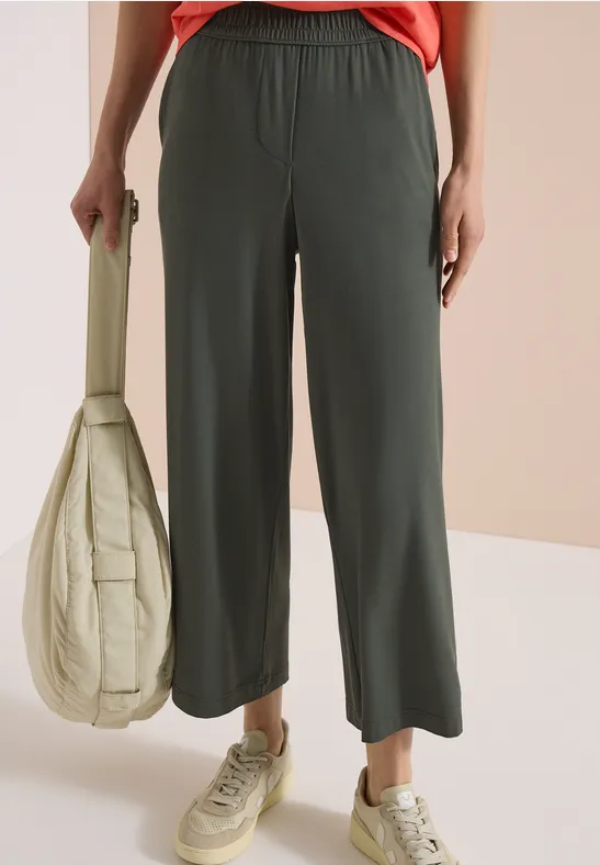 Loose Fit Wide Leg Jerseyhose