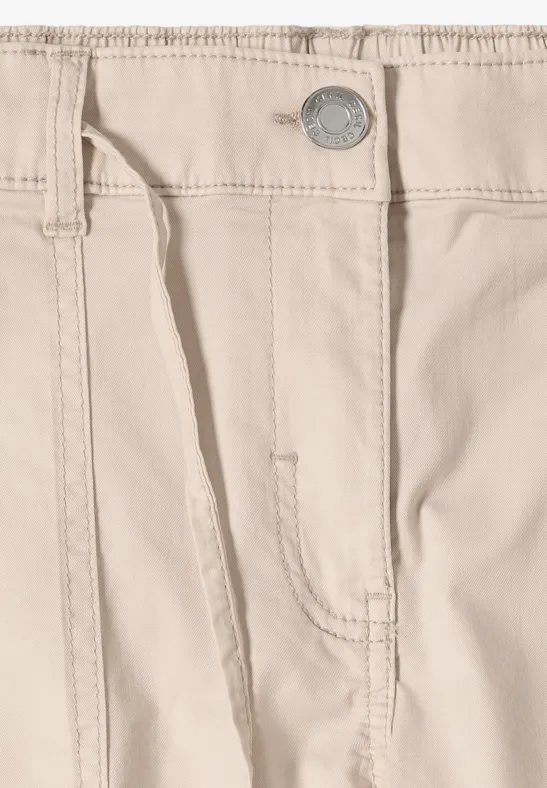 Mid-Waist Barrel-Leg-Hose im Casual Fit