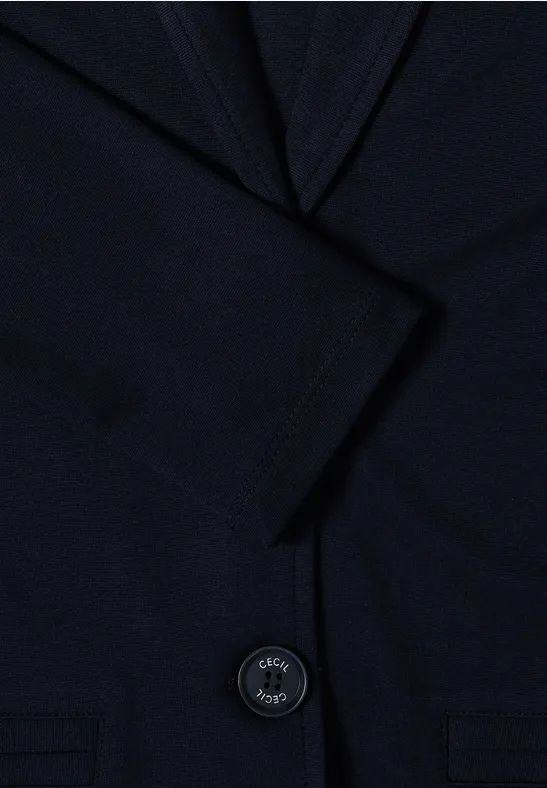 Klassischer Jersey-Blazer mit Revers