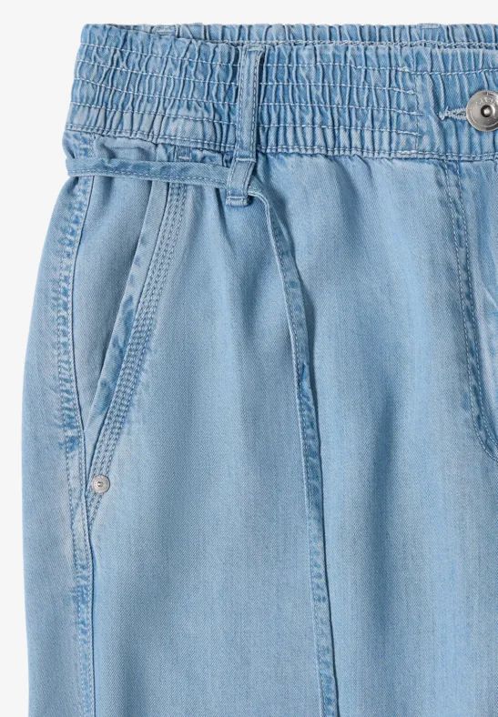 High-Waist-Hose mit weitem Bein