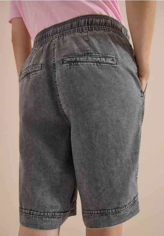 Weite Denim-Optik Loose Fit Shorts
