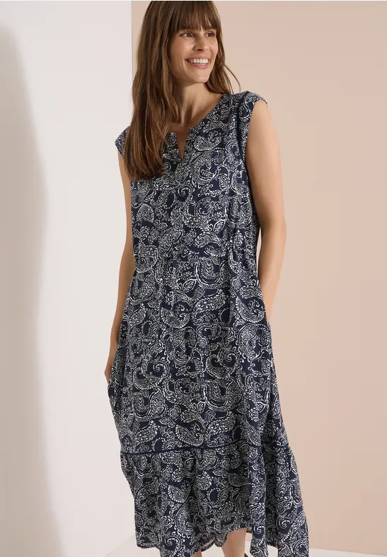 Luftiges Midikleid mit Paisley-Print
