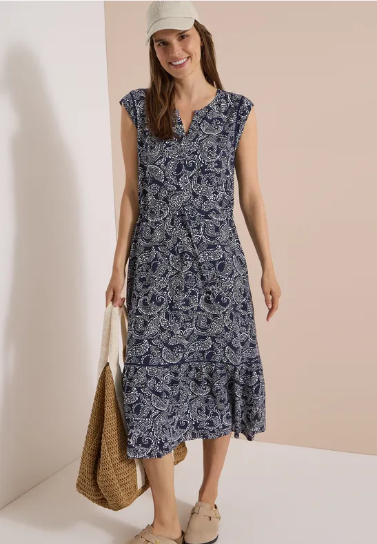 Luftiges Midikleid mit Paisley-Print