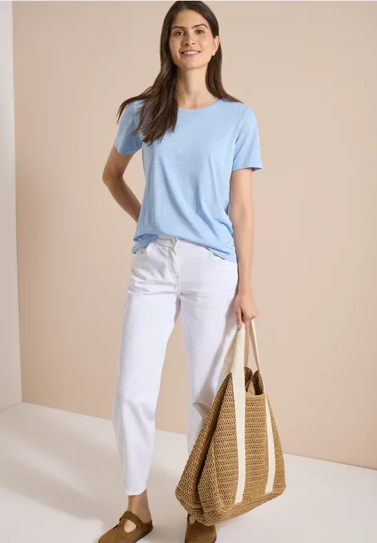 High-Waist Barrel-Leg-Jeans