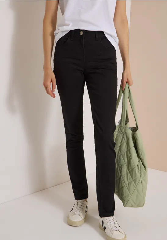 High-Waist-Jeans mit schmalem Bein