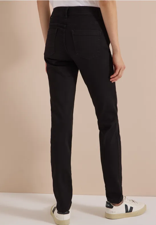 High-Waist-Jeans mit schmalem Bein