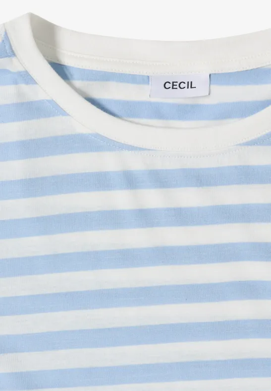 Gestreiftes Jersey T-Shirt