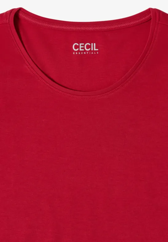 Minimalistisches Rundhals-Basic-T-Shirt