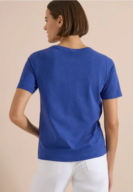 Lässiges Baumwollshirt mit Grafikprint