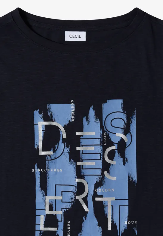 Lässiges T-Shirt mit Grafikprint