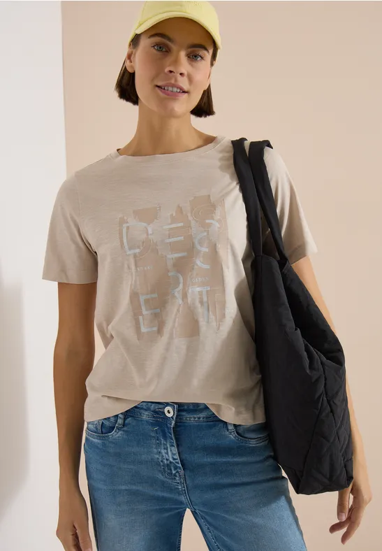 Jersey-Tee mit grafischem Print
