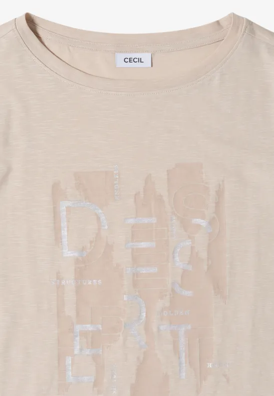 Jersey-Tee mit grafischem Print