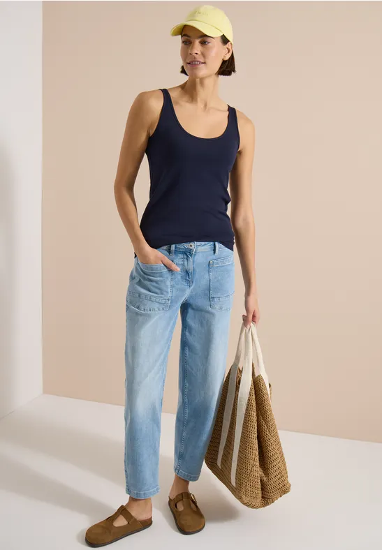 Vielseitiges Baumwoll-Mix Longtop