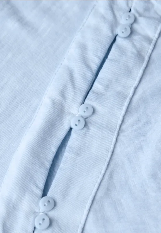 Baumwollshirt mit U-Boot-Ausschnitt