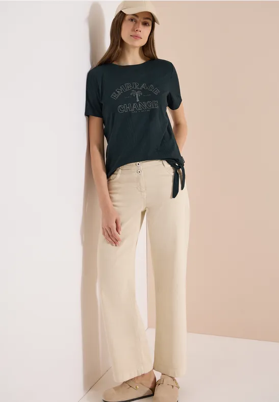 T-Shirt mit Ausbrenner-Effekt