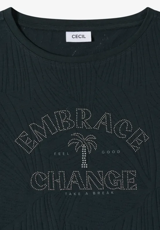 T-Shirt mit Ausbrenner-Effekt