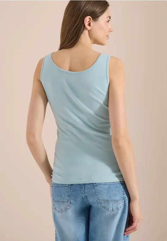 Essenzielles Baumwoll-Tanktop mit Rundhalsausschnitt