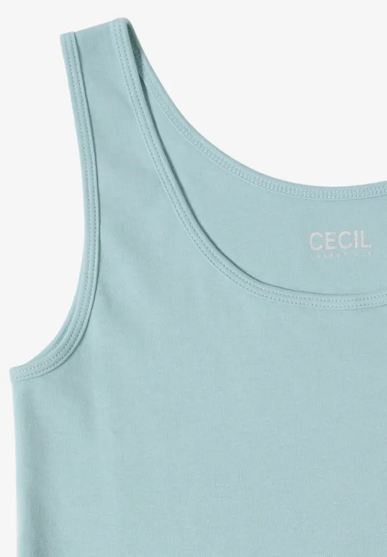 Essenzielles Baumwoll-Tanktop mit Rundhalsausschnitt