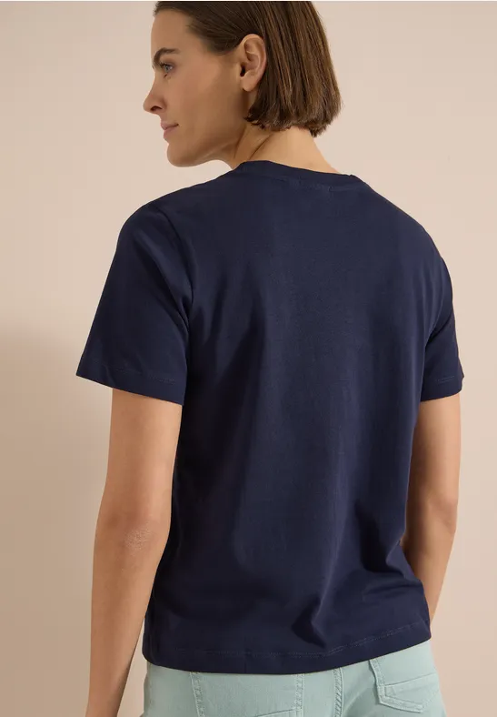 Lässiges Jerseyshirt mit Grafikprint