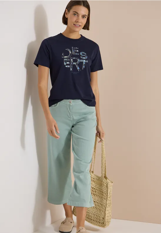 Lässiges Jerseyshirt mit Grafikprint