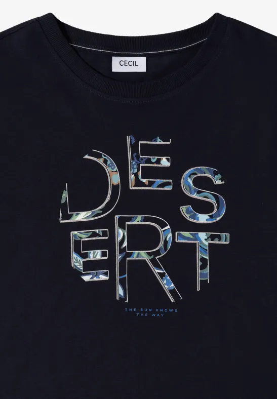 Lässiges Jerseyshirt mit Grafikprint