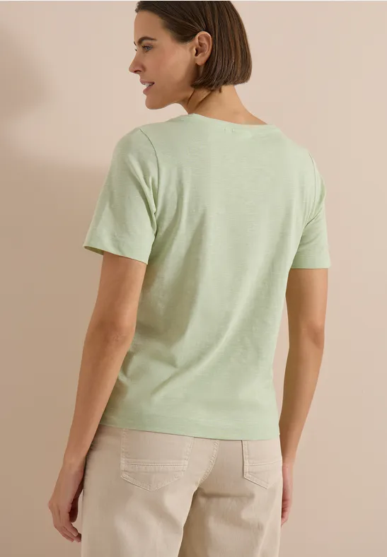 Baumwoll-T-Shirt mit Grafik-Print