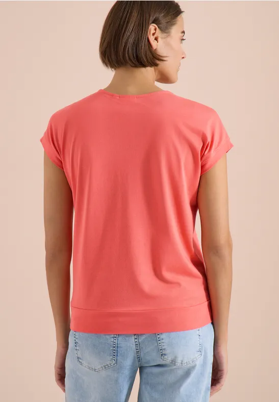 Softes V-Ausschnitt Shirt aus Baumwoll-Modal