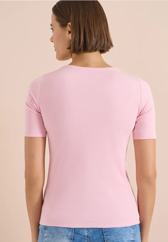 Klassisches Basic-T-Shirt mit Rundhalsausschnitt